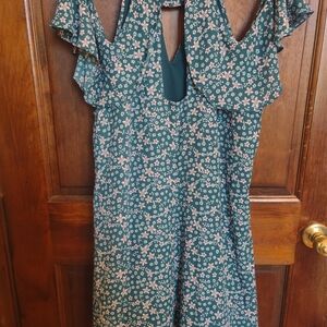 Candies cold shoulder floral mini dress sz XL